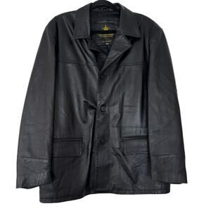 Star Leather Factory Firenze Black Jacket Made in Italy | IT 48 (US XL) Matrix